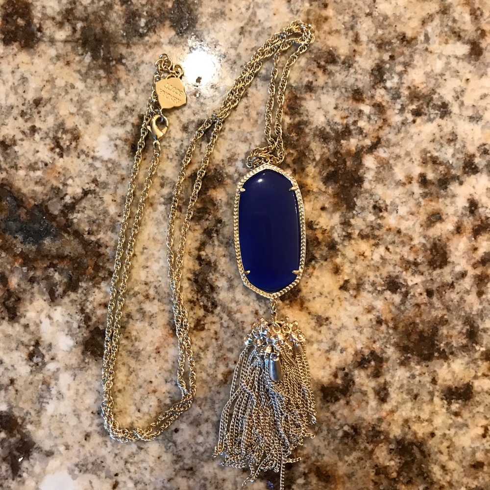 Cobalt blue Kendra Scott Rayne necklace